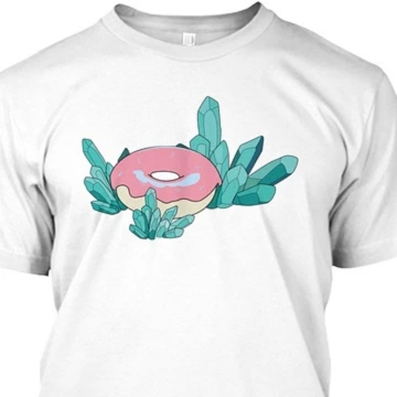 Crystal Gems Donut Steven  Universe  Pastel Pink Tshirt - Picture 2 of 2